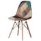 Fabulaxe Chair with Leather and Suede Like Tones with Wooden Legs QI004326 - alternate 1